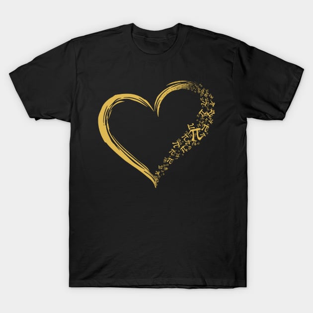 Pi Day Heart Costume Gift T-Shirt by Pretr=ty